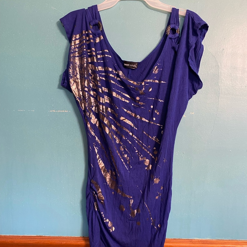 A Wet Seal Blue Shirt. Size Small